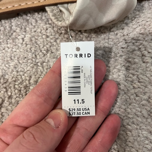 Torrid Wide Width Fabric T-Strap Sandals - Picture 5 of 9